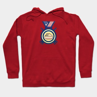 USA Gold Medal Curling Stone Olympics Hoodie